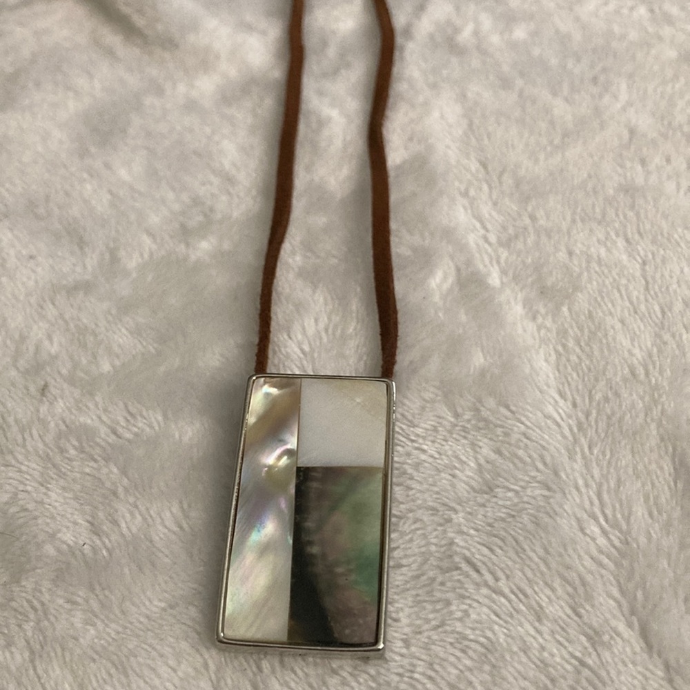 Lia Sophia Genuine mother of perler necklace